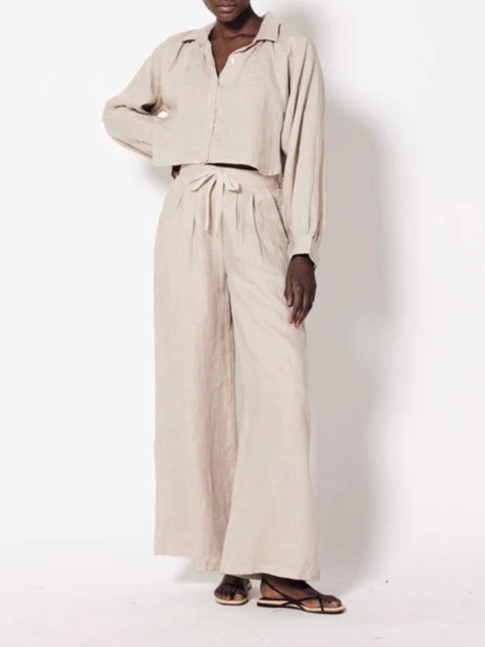 Cleobella Natural Linen Pants